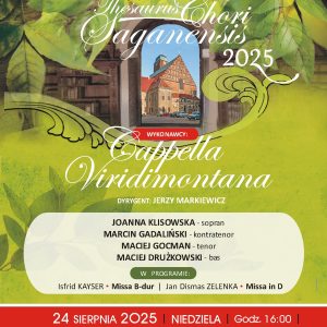 Koncert z cyklu Thesaurus Chori Saganensis 2025