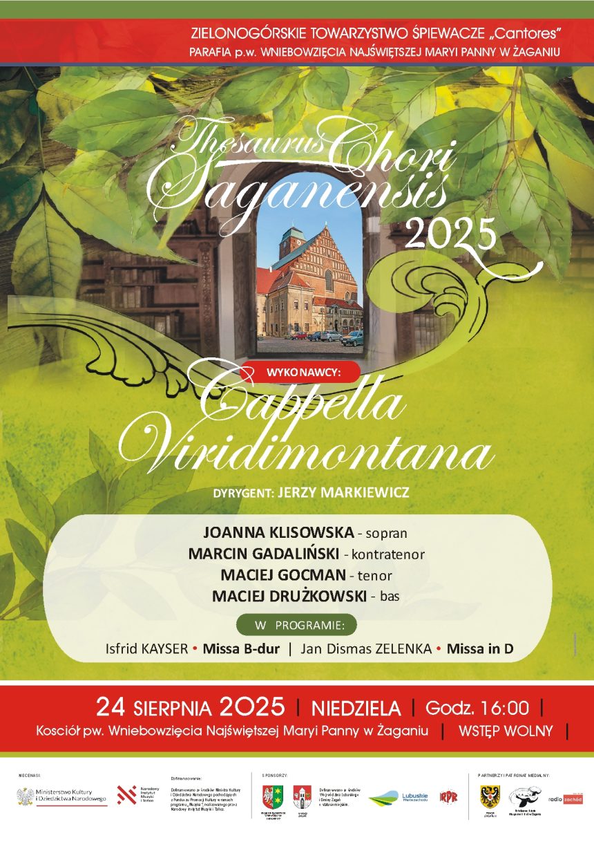 Koncert z cyklu Thesaurus Chori Saganensis 2025