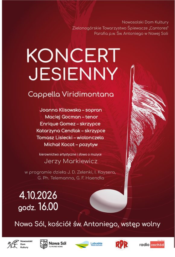 Koncert Jesienny – Capella Viridimontana – Nowa Sól 2026